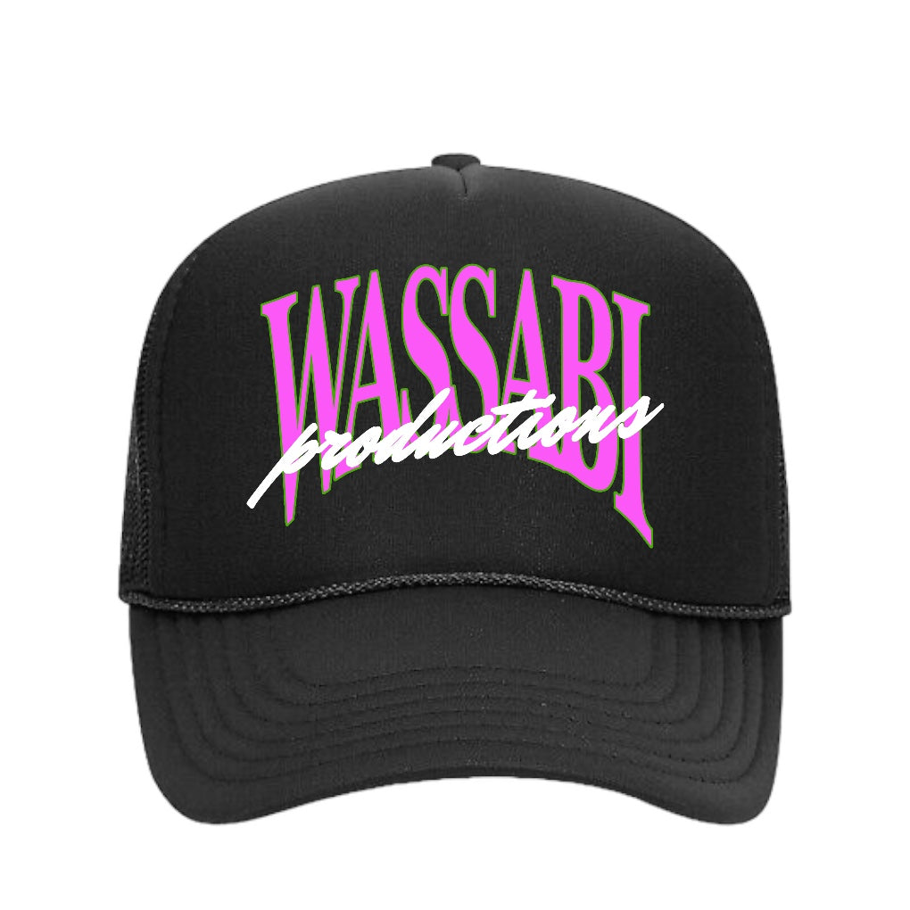 WASSABI PRODUCTIONS FOAM TRUCKER HAT - BLACK